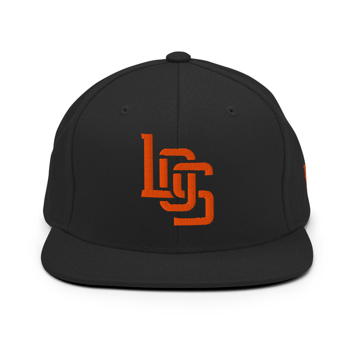 "LOS" Wool Blend Snapback | E Luna Brand ESSENTIAL | 2 Orange Thread Logos