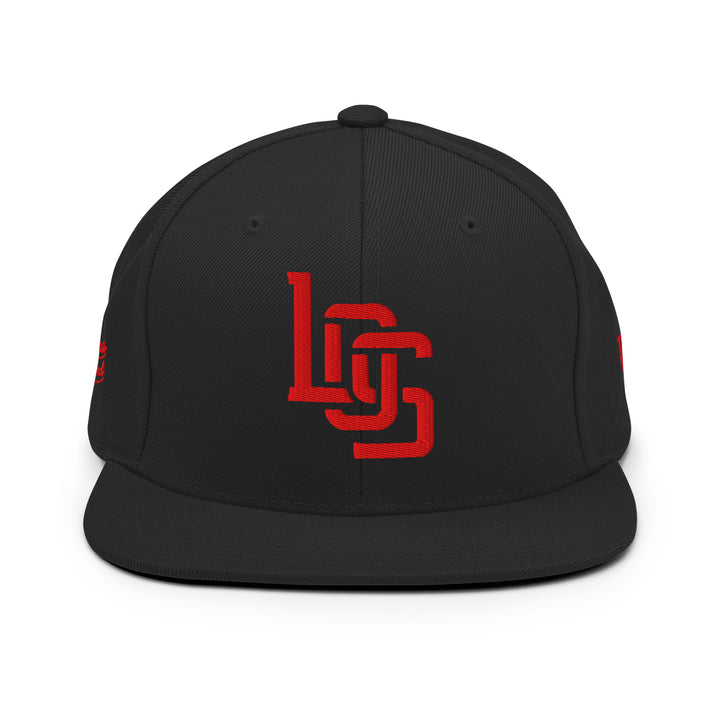 "LOS" Wool Blend Snapback | E Luna Brand PREMIUM | 4 Red Thread Logos [3D Puff Edition]