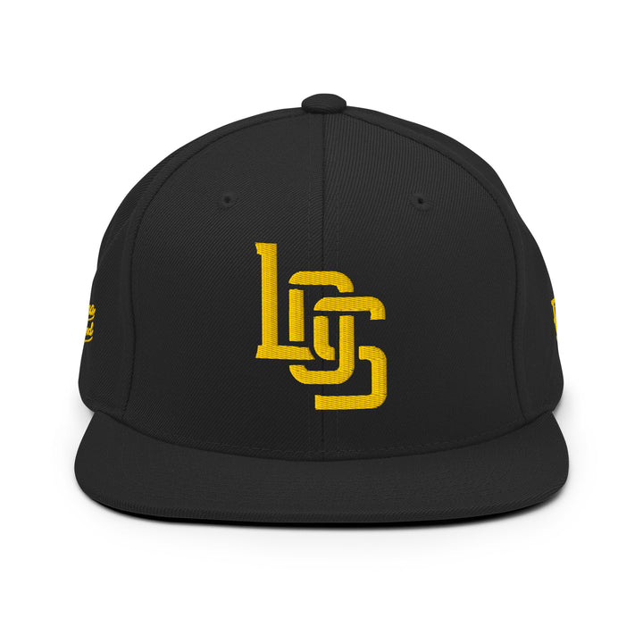 "LOS" Wool Blend Snapback | E Luna Brand PREMIUM | 4 Gold Thread Logos [3D Puff Edition]
