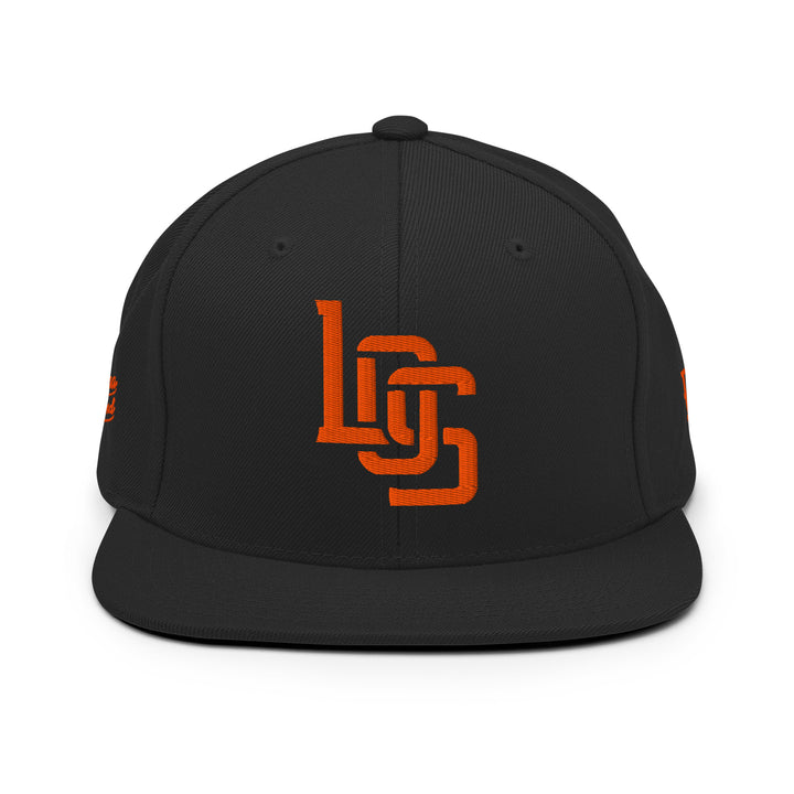 "LOS" Wool Blend Snapback | E Luna Brand PREMIUM | 4 Orange Thread Logos [3D Puff Edition]