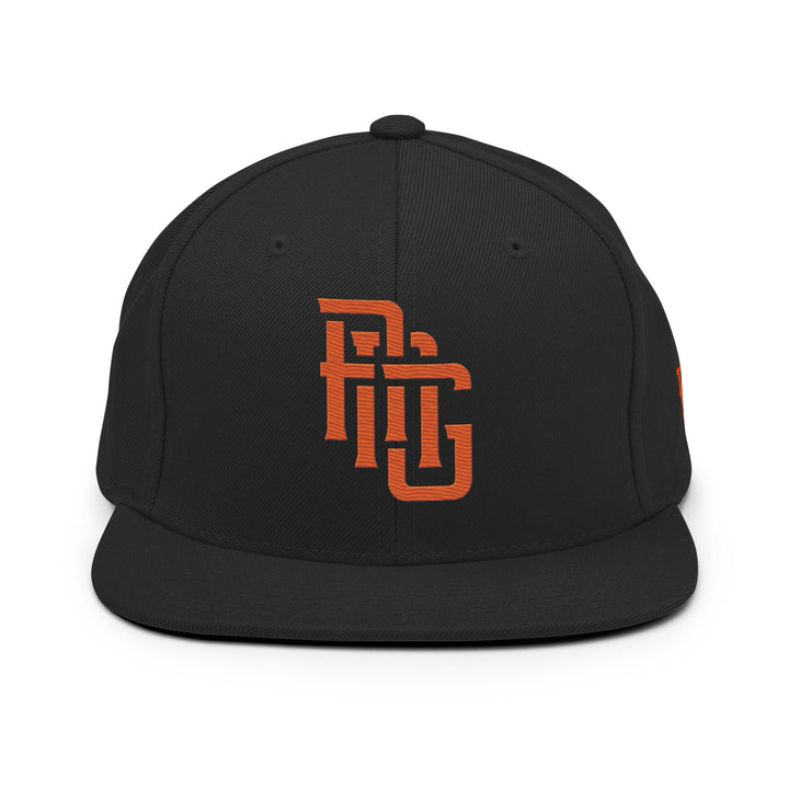 "ANG" Wool Blend Snapback | E Luna Brand SELECT | 3 Orange Thread Logos [3D Puff Edition]