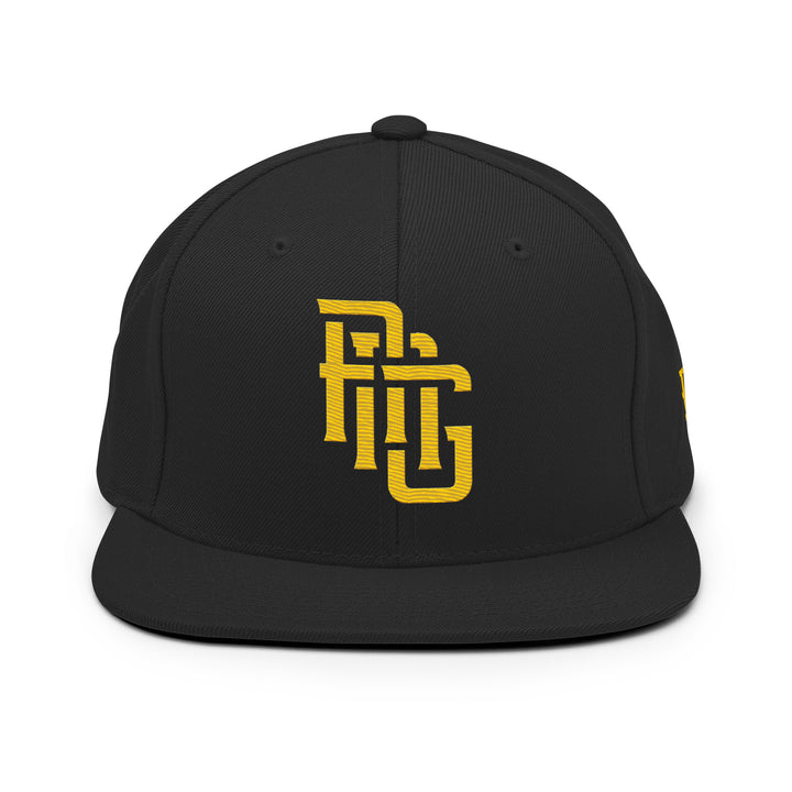 "ANG" Wool Blend Snapback | E Luna Brand SELECT | 3 Gold Thread Logos [3D Puff Edition]