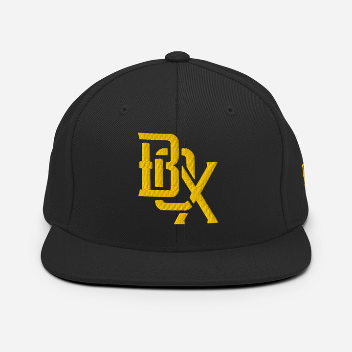 "BOX" Wool Blend Snapback | E Luna Brand SELECT | 3 Gold Thread Logos [3D Puff Edition]