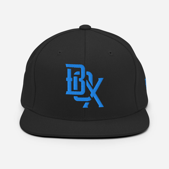 "BOX" Wool Blend Snapback | E Luna Brand SELECT | 3 Aqua/Teal Thread Logos [3D Puff Edition]