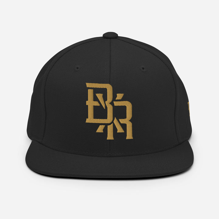 "BXR" Wool Blend Snapback | E Luna Brand SELECT | 3 Gold Thread Logos [3D Puff Edition]