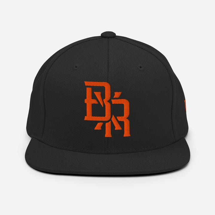 "BXR" Wool Blend Snapback | E Luna Brand SELECT | 3 Orange Thread Logos [3D Puff Edition]