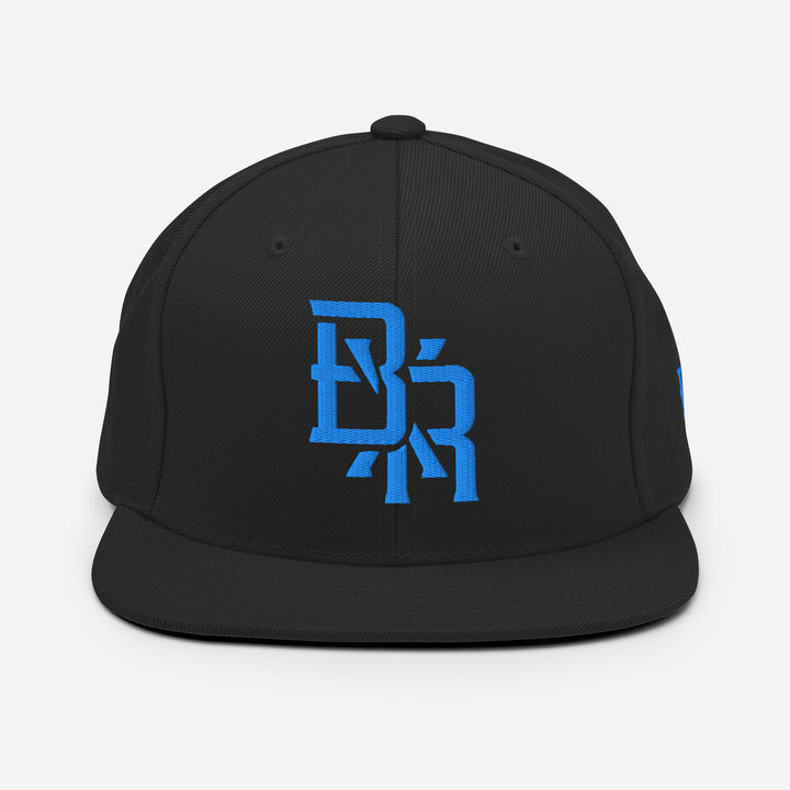 "BXR" Wool Blend Snapback | E Luna Brand SELECT | 3 Aqua/Teal Thread Logos [3D Puff Edition]
