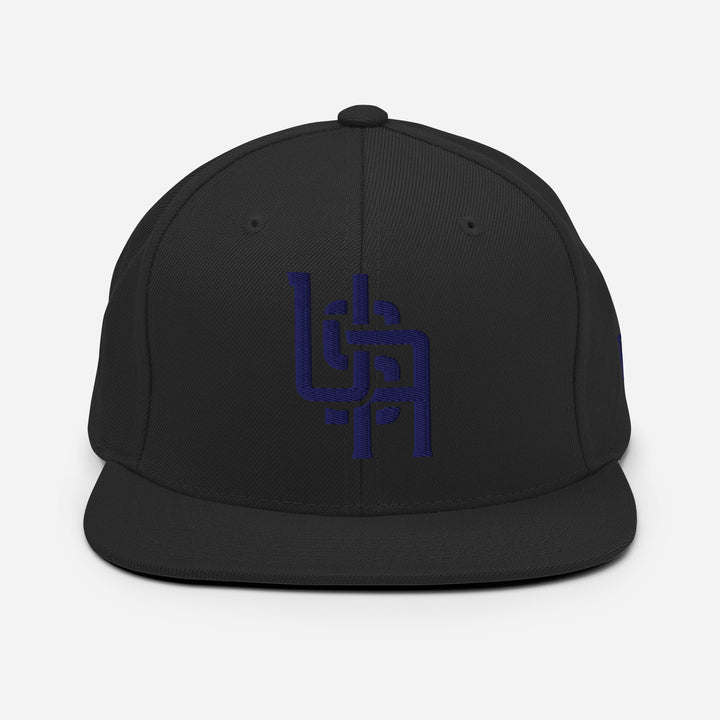 "USA" Wool Blend Snapback | E Luna Brand ESSENTIAL | 2 Navy Thread Logos