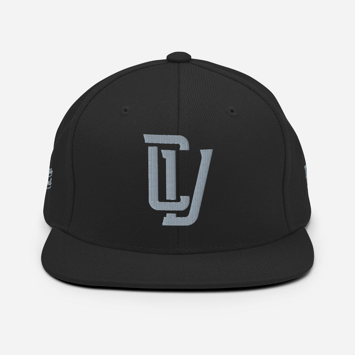"CV" Wool Blend Snapback | E Luna Brand PREMIUM | 4 Grey Thread Logos | 3D Puff Edition