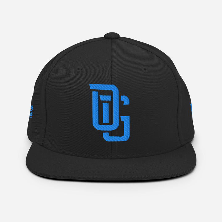 "OG" Wool Blend Snapback | E Luna Brand PREMIUM | 4 Aqua/Teal Thread Logos | 3D Puff Edition