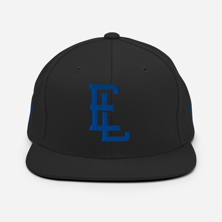 "EL" Wool Blend Snapback | E Luna Brand PREMIUM | 4 Royal Thread Logos | 3D Puff Edition