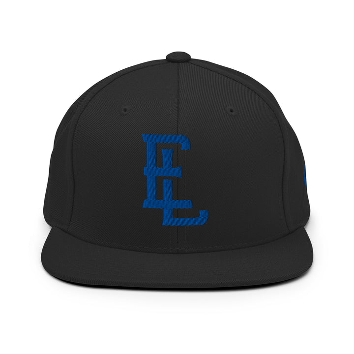 "EL" Wool Blend Snapback | E Luna Brand SELECT | 3 Royal Thread Logos | 3D Puff Edition