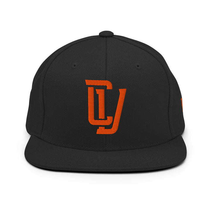 "CV" Wool Blend Snapback | E Luna Brand ESSENTIAL | 2 Orange Thread Logos