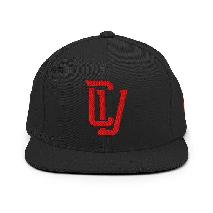 "CV" Wool Blend Snapback | E Luna Brand SELECT | 3 Red Thread Logos | 3D Puff Edition