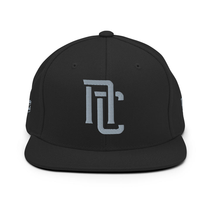 "NC" Wool Blend Snapback | E Luna Brand PREMIUM | 4 Grey Thread Logos | 3D Puff Edition