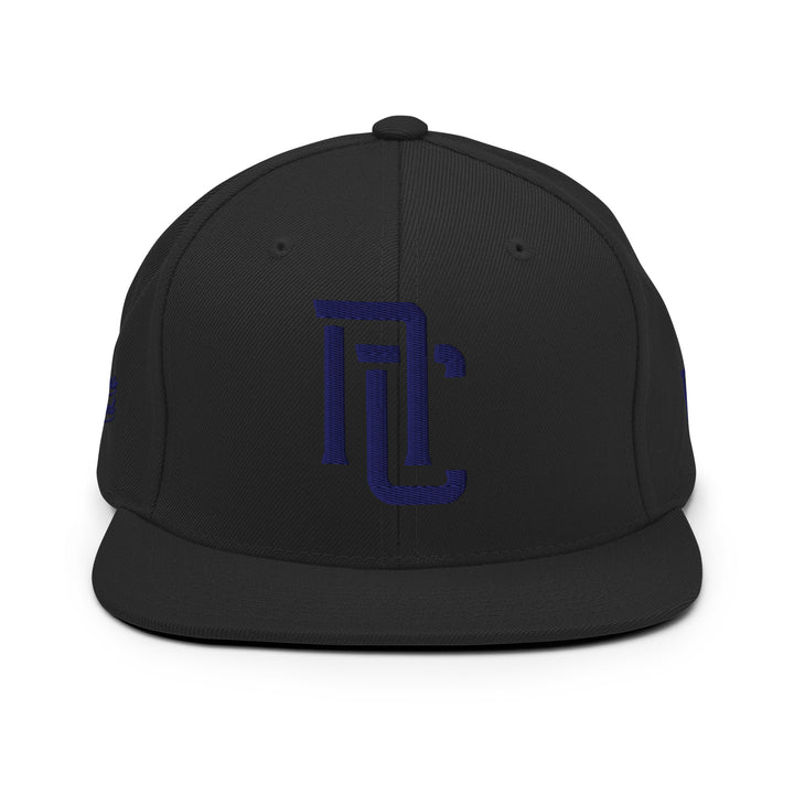 "NC" Wool Blend Snapback | E Luna Brand PREMIUM | 4 Navy Thread Logos | 3D Puff Edition