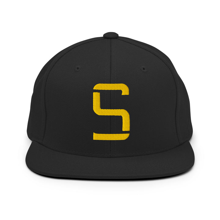 "S" Wool Blend Snapback | E Luna Brand CLASSIC | 1 Gold Thread Logo | 3D Puff Edition