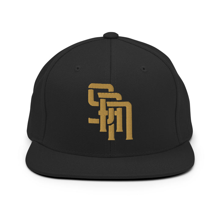 "SAN" Wool Blend Snapback | E Luna Brand CLASSIC | 1 Old Gold Thread Logo | 3D Puff Edition