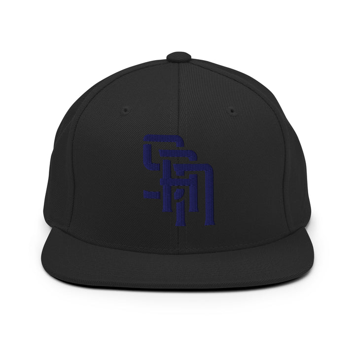 "SAN" 2.0 Wool Blend Snapback | E Luna Brand CLASSIC | 1 Navy Thread Logo | 3D Puff Edition