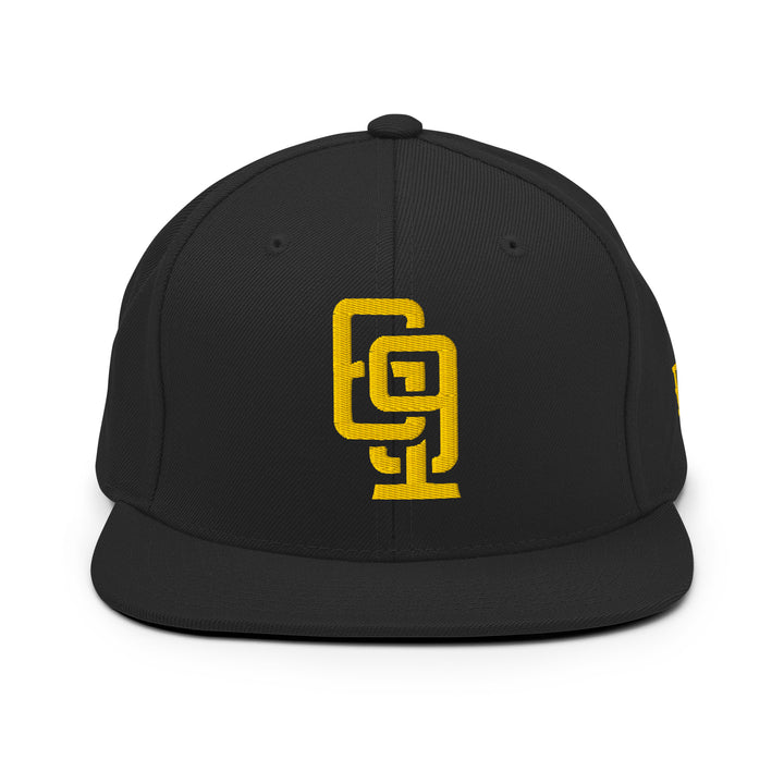 "619" Wool Blend Snapback | E Luna Brand ESSENTIAL | 2 Gold Thread Logos | 3D Puff Edition