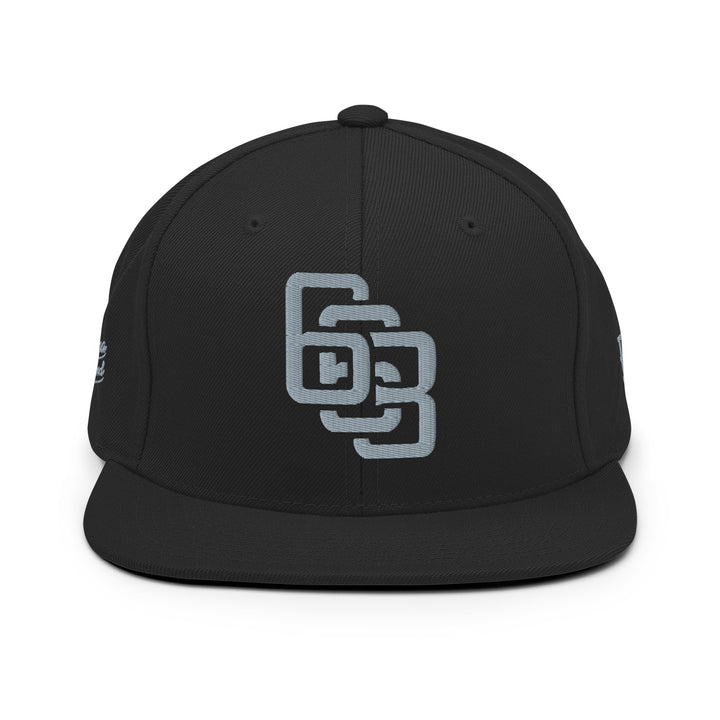 "663" Wool Blend Snapback | E Luna Brand PREMIUM | 4 Grey Thread Logos | 3D Puff Edition