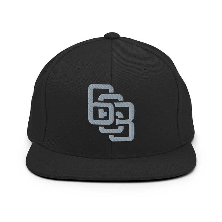 "663" Wool Blend Snapback | E Luna Brand CLASSIC | 1 Grey Thread Logo | 3D Puff Edition