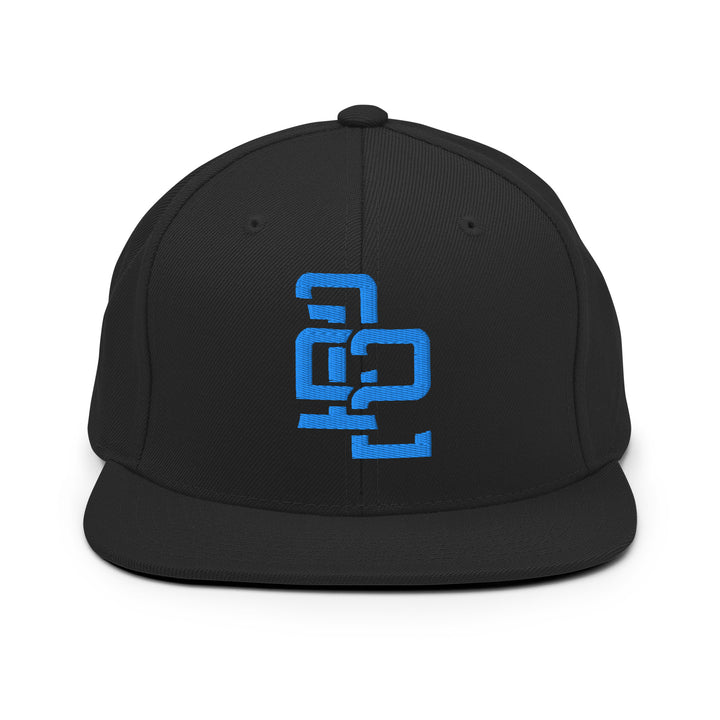 "212" Wool Blend Snapback | E Luna Brand CLASSIC | 1 Aqua/Teal Thread Logo | 3D Puff Edition