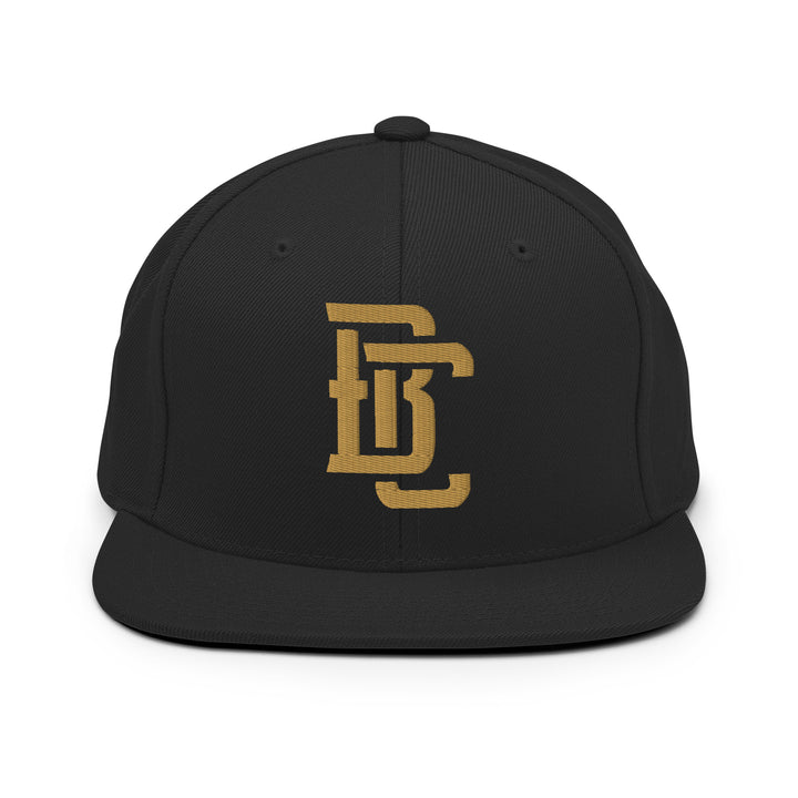 "BC" Wool Blend Snapback | E Luna Brand CLASSIC | 1 Old Gold Thread Logo | 3D Puff Edition