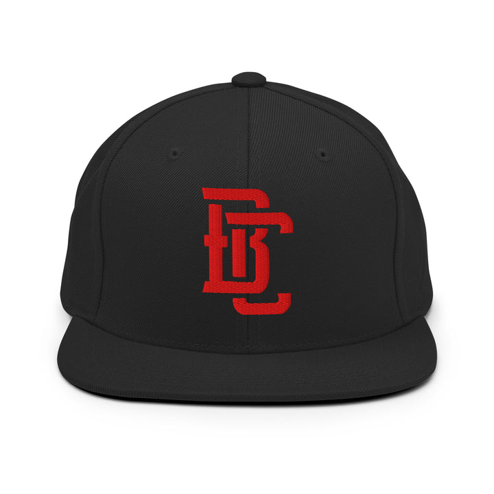 "BC" Wool Blend Snapback | E Luna Brand CLASSIC | 1 Red Thread Logo | 3D Puff Edition