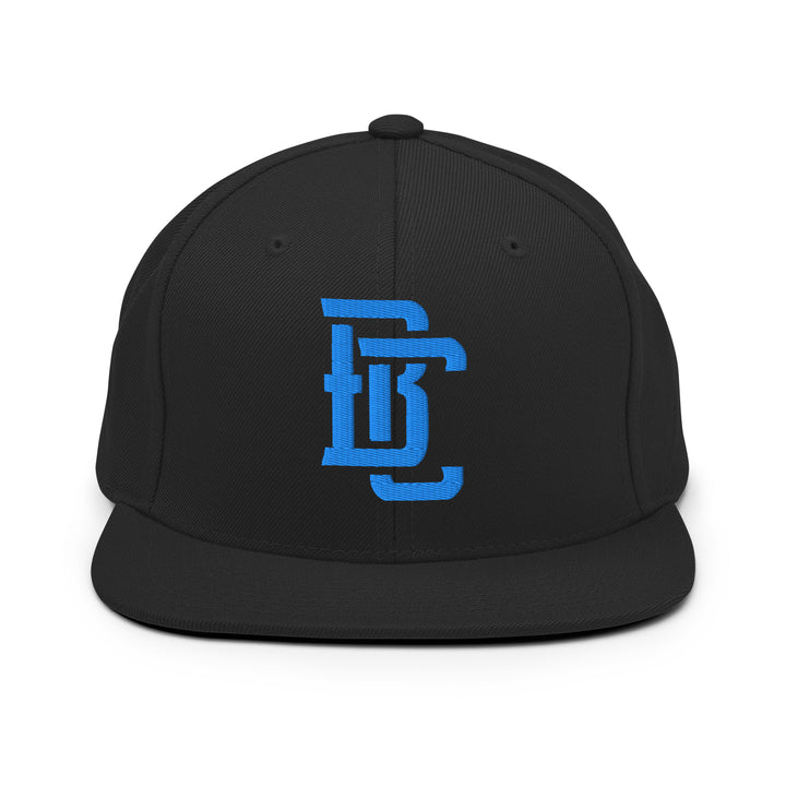 "BC" Wool Blend Snapback | E Luna Brand CLASSIC | 1 Aqua/Teal Thread Logo | 3D Puff Edition