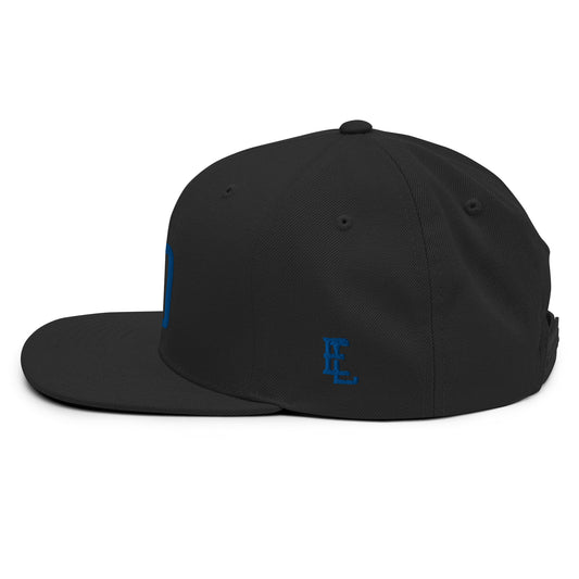 "DGO" Wool Blend Snapback | E Luna Brand ESSENTIAL | 2 Royal Thread Logos | 3D Puff Edition