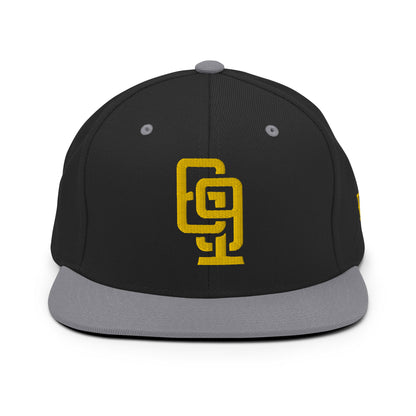 "619" Wool Blend Snapback | E Luna Brand ESSENTIAL | 2 Gold Thread Logos