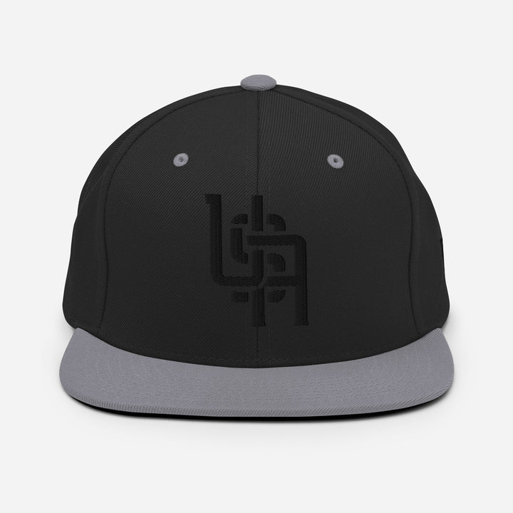 "USA" Wool Blend Snapback | E Luna Brand ESSENTIAL | 2 Black Thread Logos