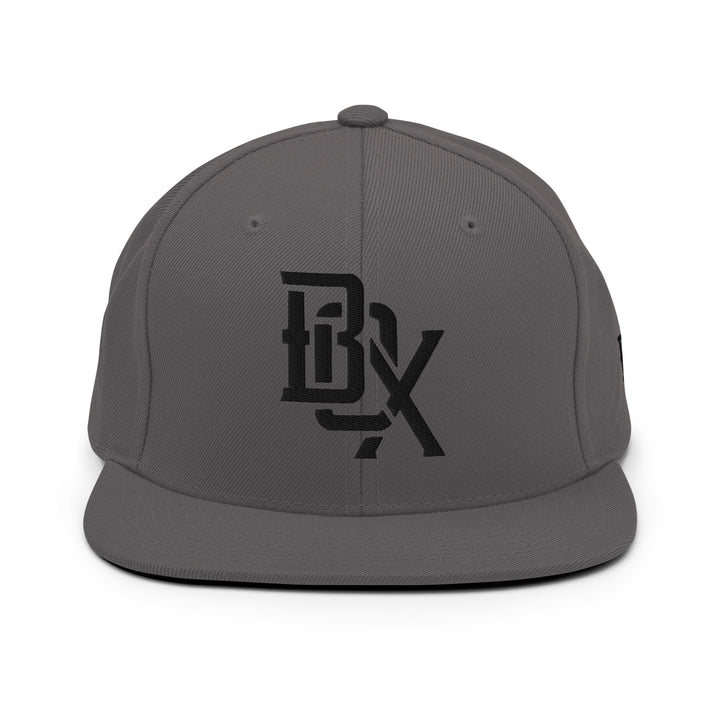 "BOX" Wool Blend Snapback | E Luna Brand ESSENTIAL | 2 Black Thread Logos