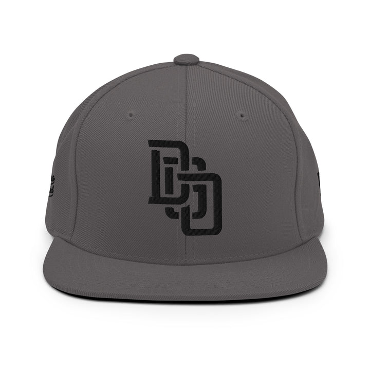 "DGO" Wool Blend Snapback | E Luna Brand PREMIUM | 4 Black Thread Logos | 3D Puff Edition