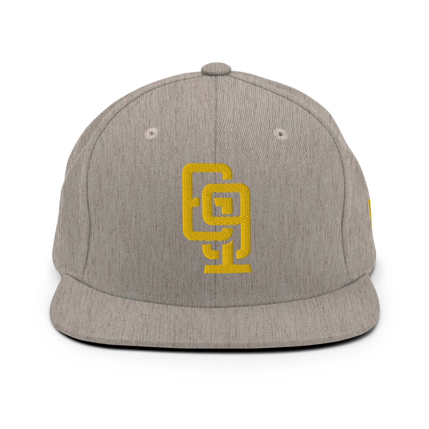 "619" Wool Blend Snapback | E Luna Brand ESSENTIAL | 2 Gold Thread Logos