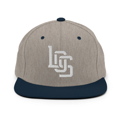 "LOS" Wool Blend Snapback | E Luna Brand ESSENTIAL | 2 White Thread Logos
