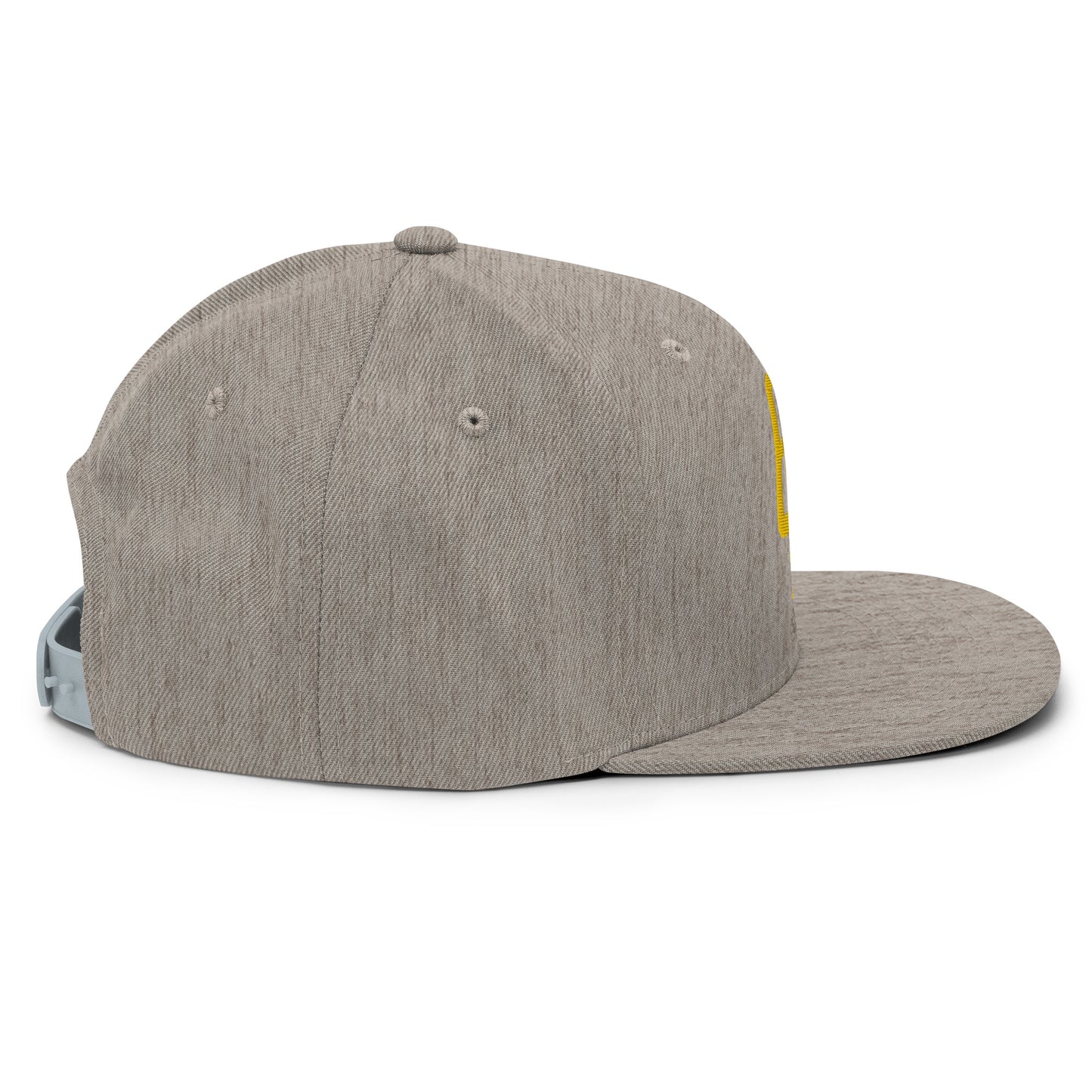 "619" Wool Blend Snapback | E Luna Brand ESSENTIAL | 2 Gold Thread Logos