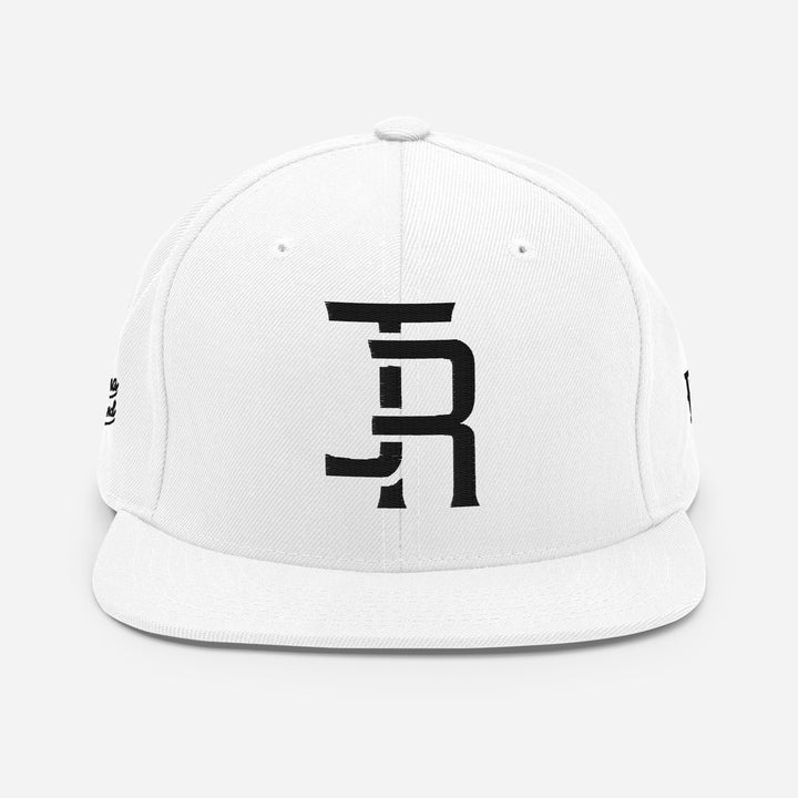 "JR" Wool Blend Snapback | E Luna Brand PREMIUM | 4 Black Thread Logos | 3D Puff Edition