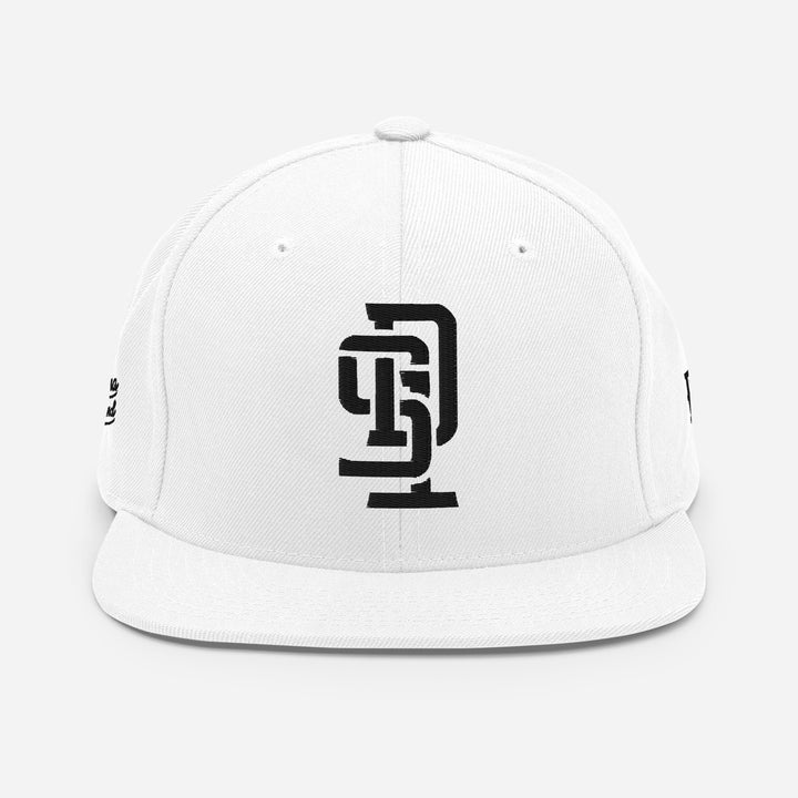"SD1" Wool Blend Snapback | E Luna Brand PREMIUM | 4 Black Thread Logos | 3D Puff Edition