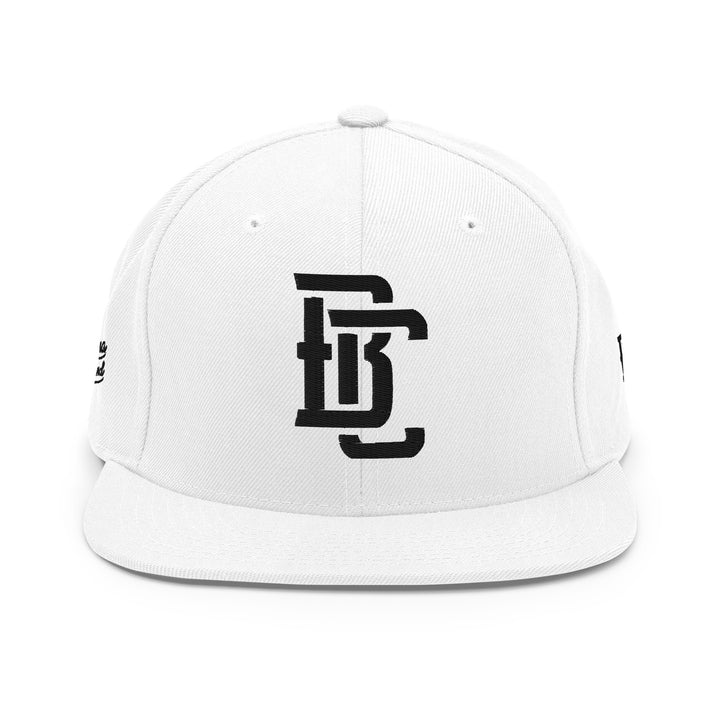 "BC" Wool Blend Snapback | E Luna Brand PREMIUM | 4 Black Thread Logos | 3D Puff Edition
