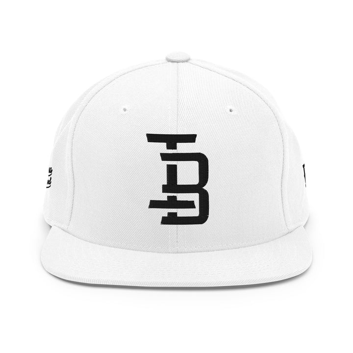 "IB" Wool Blend Snapback | E Luna Brand PREMIUM | 4 Black Thread Logos | 3D Puff Edition