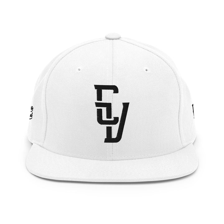 "CV" 2.0 Wool Blend Snapback | E Luna Brand PREMIUM | 4 Black Thread Logos | 3D Puff Edition