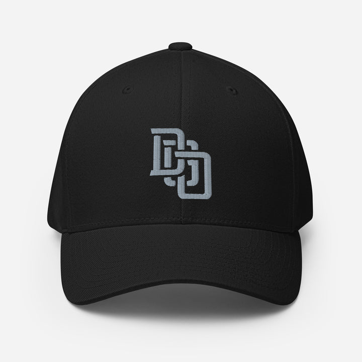 "DGO" Structured Twill Cap | E Luna Brand PREMIUM | 4 Grey Thread Logos | 3D Puff Edition
