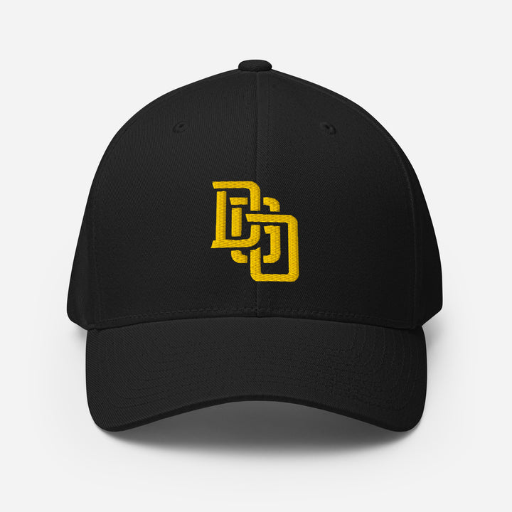 "DGO" Structured Twill Cap | E Luna Brand PREMIUM | 4 Gold Thread Logos | 3D Puff Edition