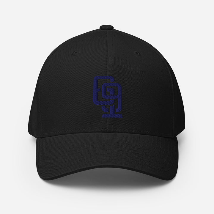 "619" Structured Twill Cap | E Luna Brand SELECT | 3 Navy Thread Logos | 3D Puff Edition