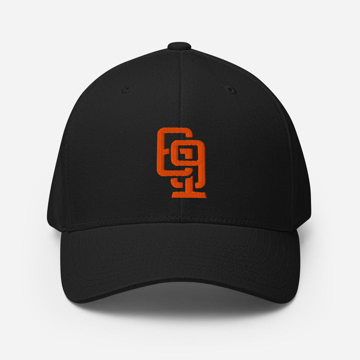 "619" Structured Twill Cap | E Luna Brand PREMIUM | 4 Orange Thread Logos | 3D Puff Edition