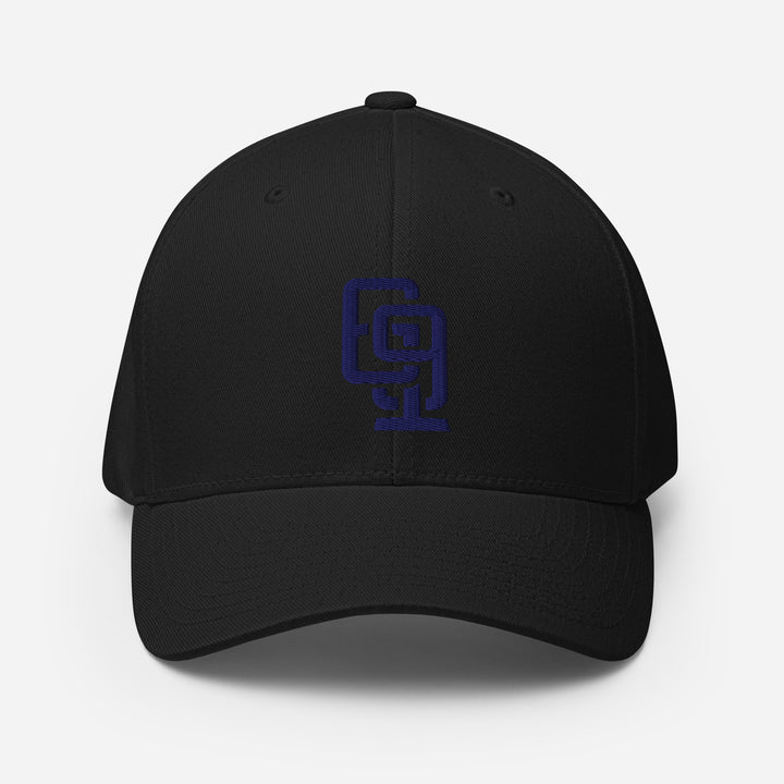 "619" Structured Twill Cap | E Luna Brand PREMIUM | 4 Navy Thread Logos | 3D Puff Edition