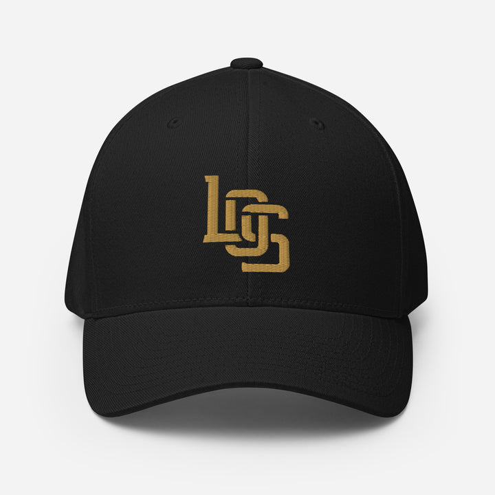 "LOS" Structured Twill Cap | E Luna Brand SELECT | 3 Old Gold Thread Logos [3D Puff Edition]