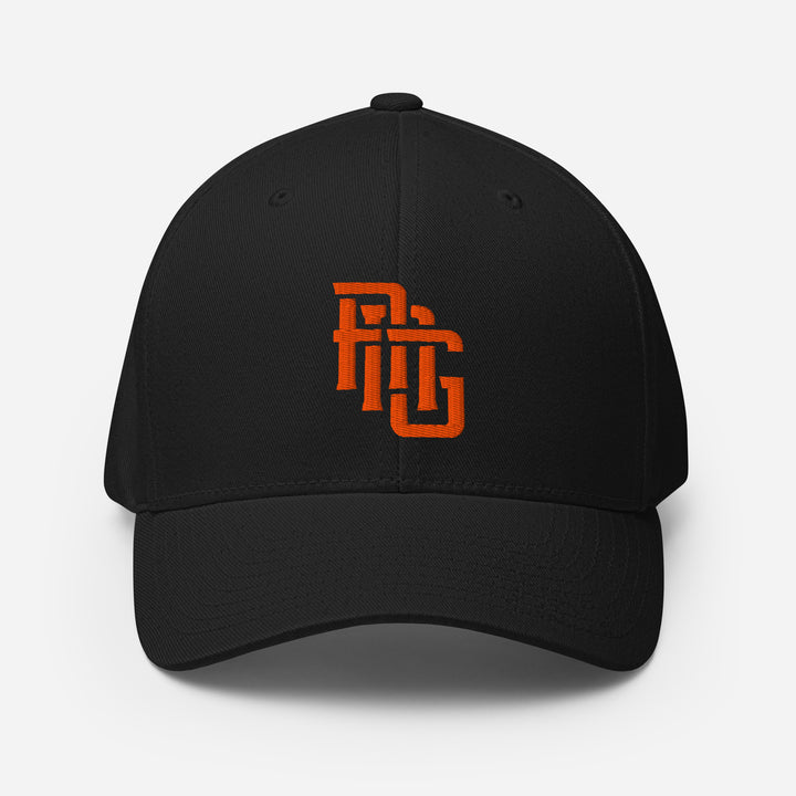 "ANG" Structured Twill Cap | E Luna Brand SELECT | 3 Orange Thread Logos [3D Puff Edition]